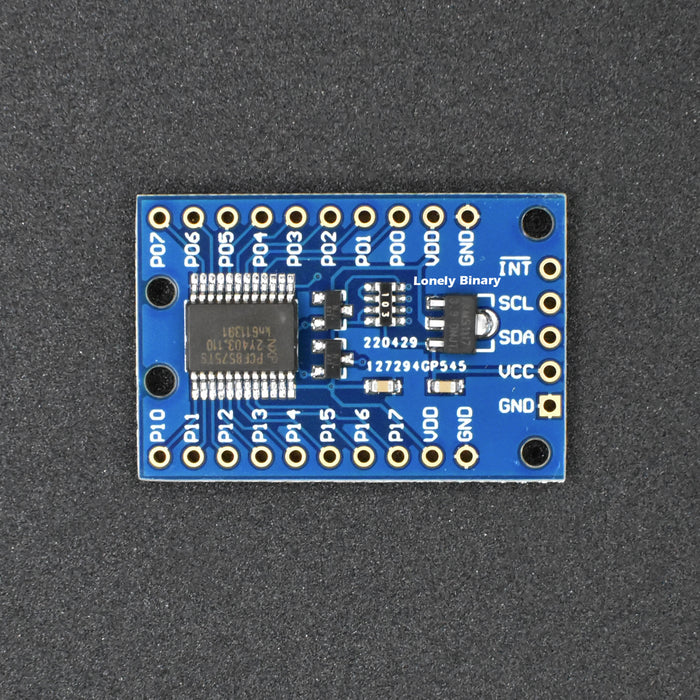 PCF8575 I²C I/O expander breakout board